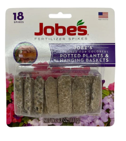 Jobes Potted Plants & Hanging Basket Spikes (18 Pack)