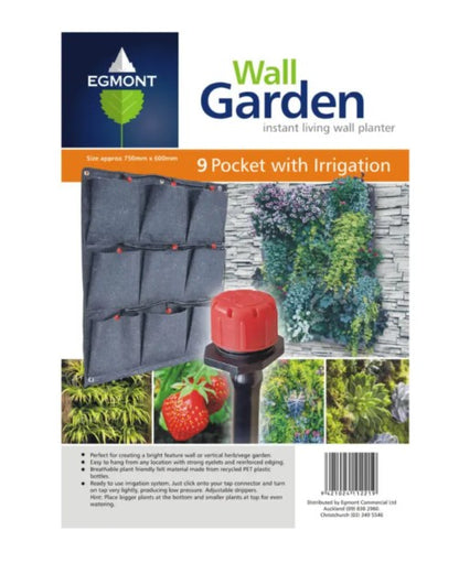 Wall Garden – 12 Pocket with Adjustable Dripper Irrigation